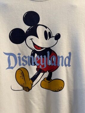 Disneyland Resort Mickey Mouse Classic Cream Crewneck Sweatshirt